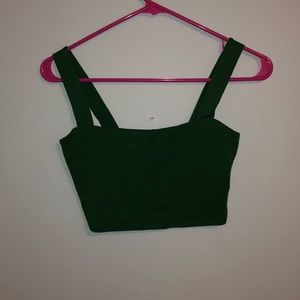 Green Cropped Top